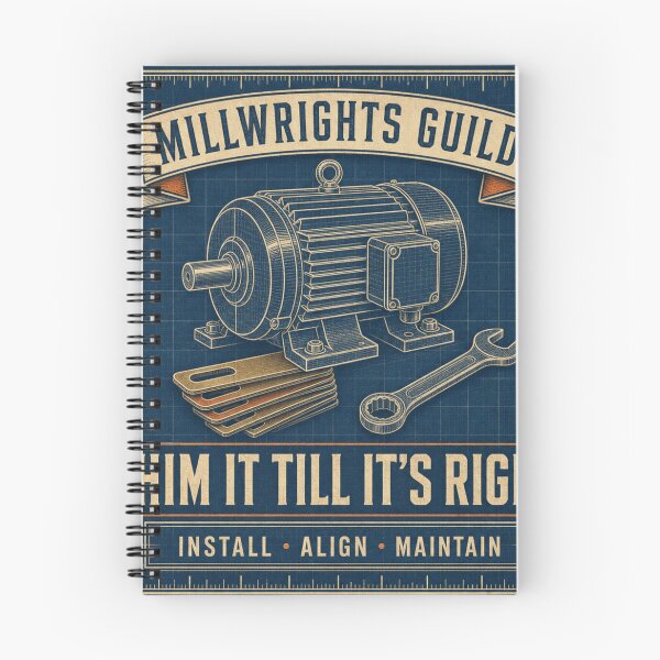 Item preview, Shim It Till It's Right Millwright Blueprint Emblem designed and sold by BoosterShop.
