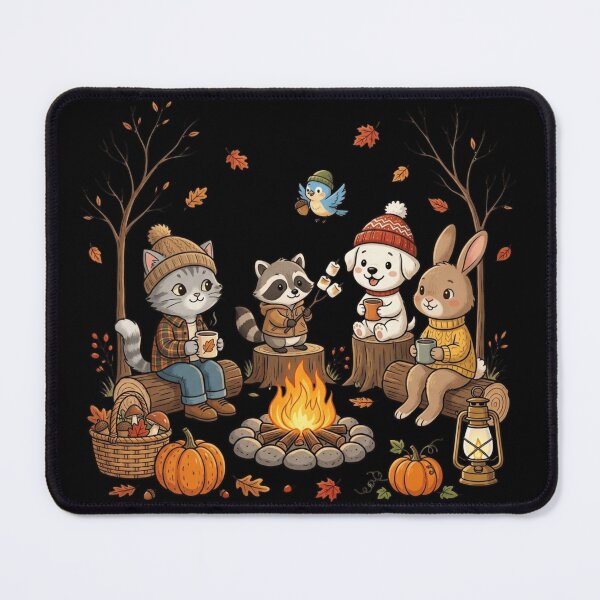 Item preview, Autumn Woodland Animals Campfire PNG designed and sold by BreezifyDesignStudio.