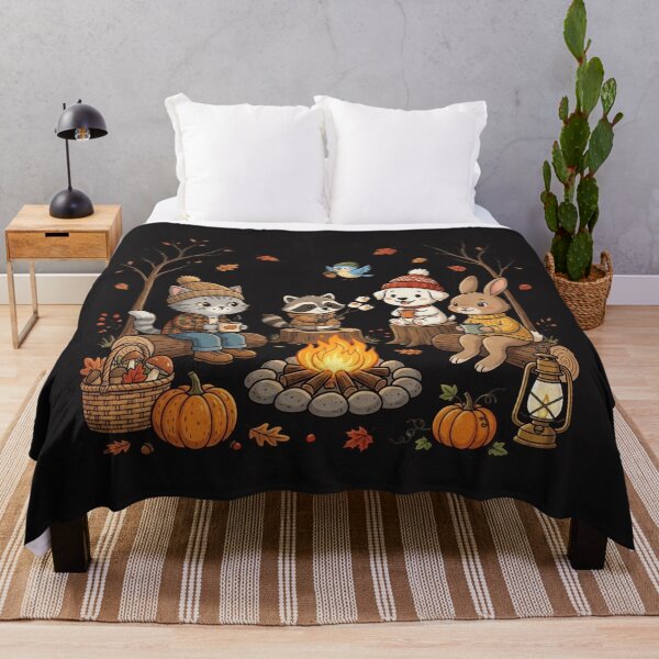Item preview, Autumn Woodland Animals Campfire PNG designed and sold by BreezifyDesignStudio.
