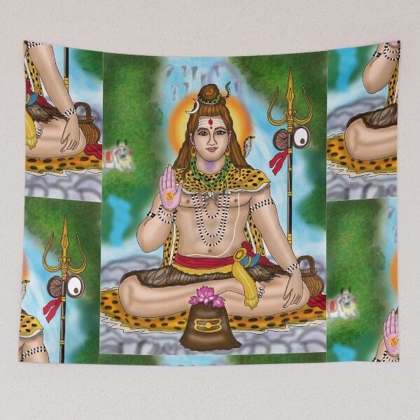 Item preview, Lord Shiva Digital Drawing | Hindu Deity Artwork designed and sold by Harshit_Digital_Arts.