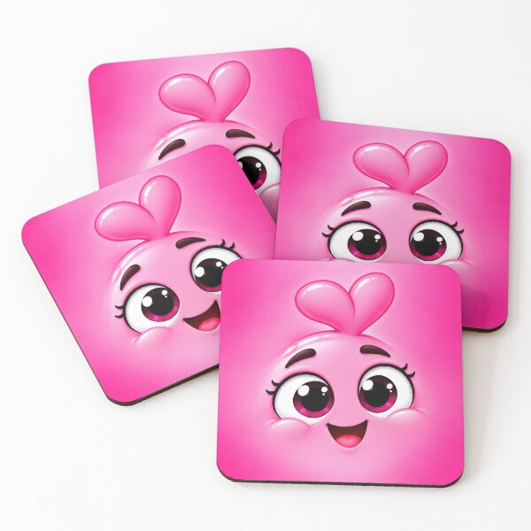 Artikelvorschau, Kara AWW – Niedliches rosa Kawaii-Monster entworfen und verkauft von Carcasion.