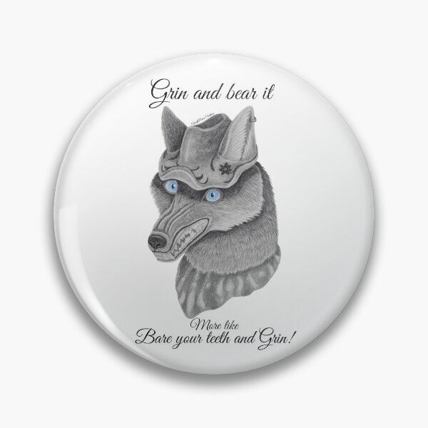 Item preview, Grin and bear it, more like bare your teeth and Grin! designed and sold by WolfRaven Creations.