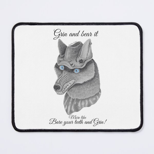 Item preview, Grin and bear it, more like bare your teeth and Grin! designed and sold by WolfRaven Creations.