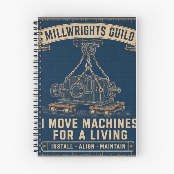 Item preview, I Move Machines For A Living Millwright Rigging Badge designed and sold by BoosterShop.