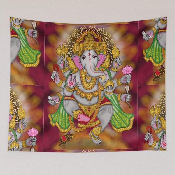 Item preview, Ganesha Digital Drawing | Hindu Elephant God Illustration designed and sold by Harshit_Digital_Arts.