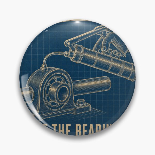 Item preview, Grease The Bearings First Industrial Maintenance Blueprint designed and sold by BoosterShop.