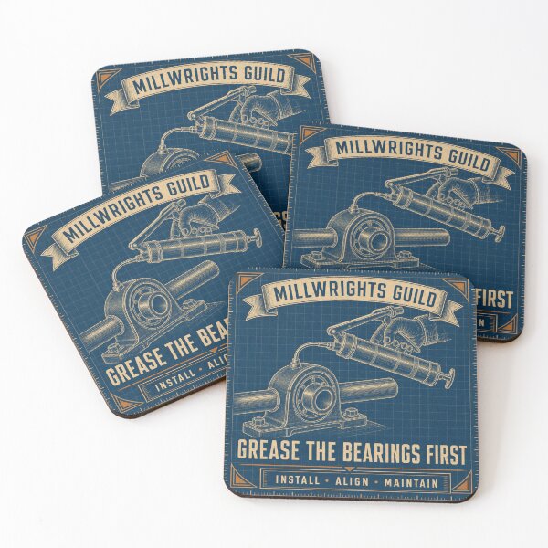 Item preview, Grease The Bearings First Industrial Maintenance Blueprint designed and sold by BoosterShop.