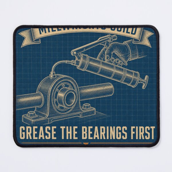 Item preview, Grease The Bearings First Industrial Maintenance Blueprint designed and sold by BoosterShop.