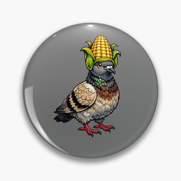 Item preview, Pigeon Wearing a Corn Cob Hat designed and sold by orange-grape.