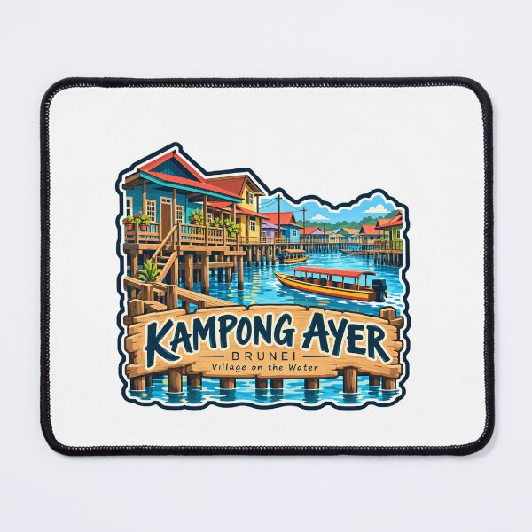 Item preview, Kampong Ayer Brunei Village On The Water Travel Landmark Tourist Souvenir designed and sold by Simsimah26Parks.