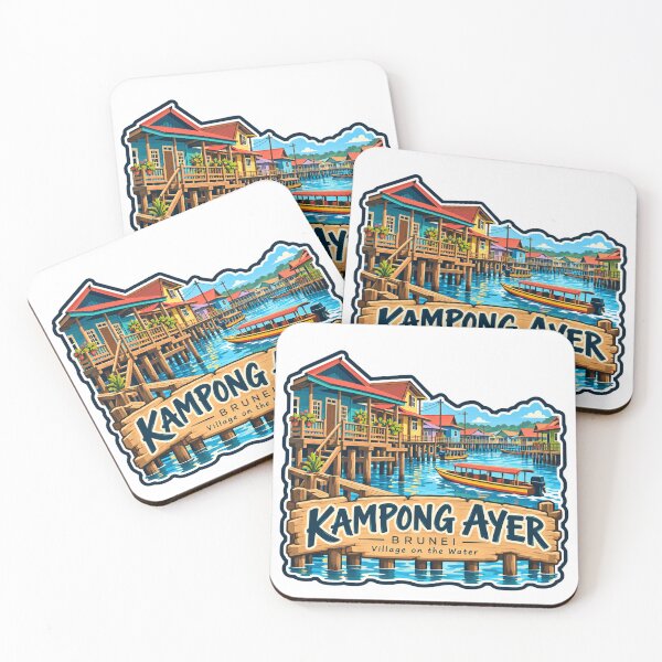 Item preview, Kampong Ayer Brunei Village On The Water Travel Landmark Tourist Souvenir designed and sold by Simsimah26Parks.