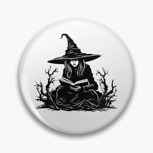 Item preview, Witch Reading Spells and Magic Sticker designed and sold by Sofialaamarita1.