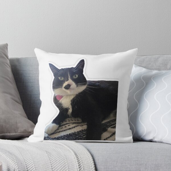 Item preview, Keely Stare — Mustache Tuxedo Cat Close-Up designed and sold by Scott Branstetter Art.