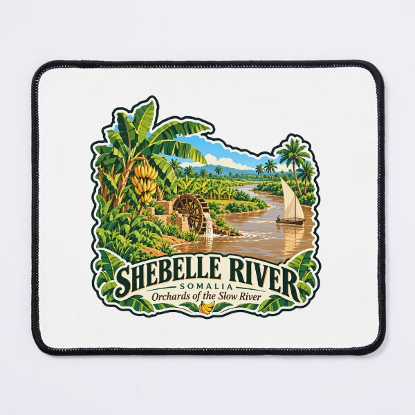 Item preview, Shebelle River Somalia Orchards Of The Slow River African Travel Landscape Souvenir designed and sold by Simsimah26Parks.