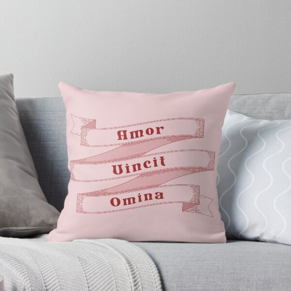 Item preview, Amor Vincit Omnia Love Conquers All Vintage Ribbon Romance Latin Quote designed and sold by HYPNK.