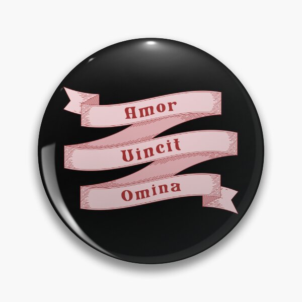 Item preview, Amor Vincit Omnia Love Conquers All Vintage Ribbon Romance Latin Quote designed and sold by HYPNK.
