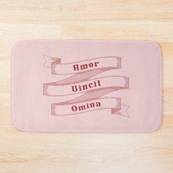 Item preview, Amor Vincit Omnia Love Conquers All Vintage Ribbon Romance Latin Quote designed and sold by HYPNK.