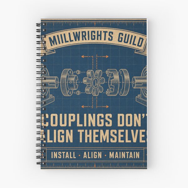 Item preview, Couplings Don't Align Themselves Millwright Blueprint designed and sold by BoosterShop.