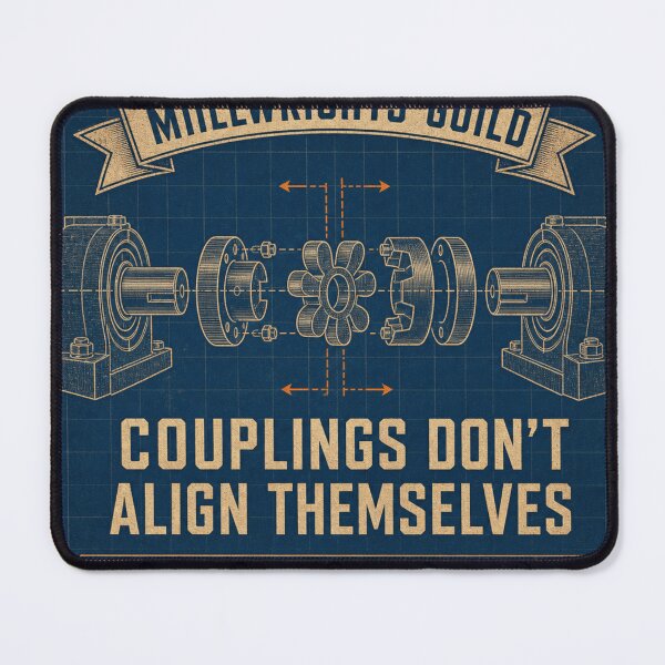 Item preview, Couplings Don't Align Themselves Millwright Blueprint designed and sold by BoosterShop.