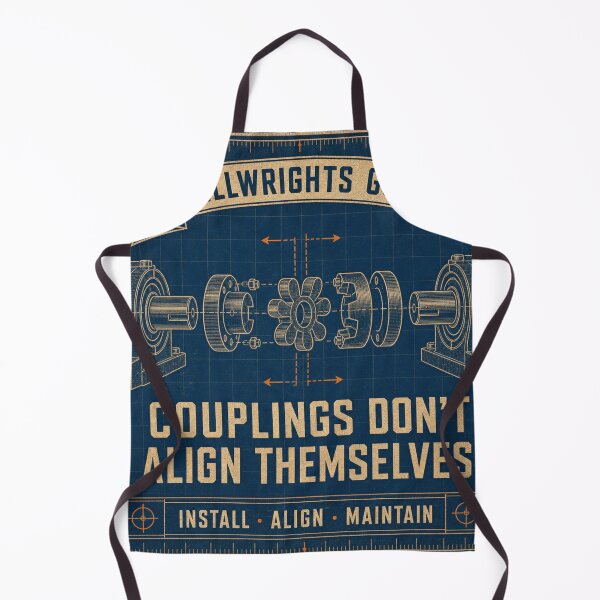 Item preview, Couplings Don't Align Themselves Millwright Blueprint designed and sold by BoosterShop.