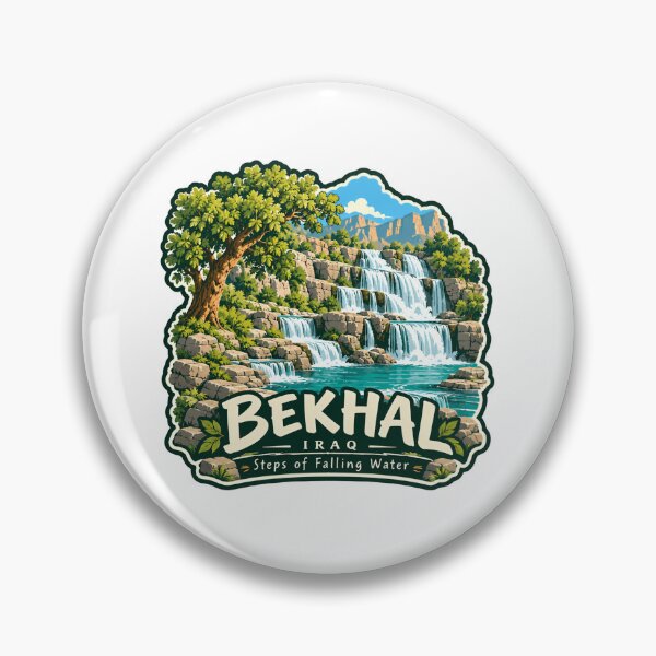 Item preview, Bekhal Iraq Steps Of Falling Water Kurdistan Nature Travel Landmark designed and sold by JonesFlora2025.