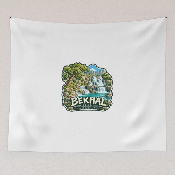 Item preview, Bekhal Iraq Steps Of Falling Water Kurdistan Nature Travel Landmark designed and sold by JonesFlora2025.
