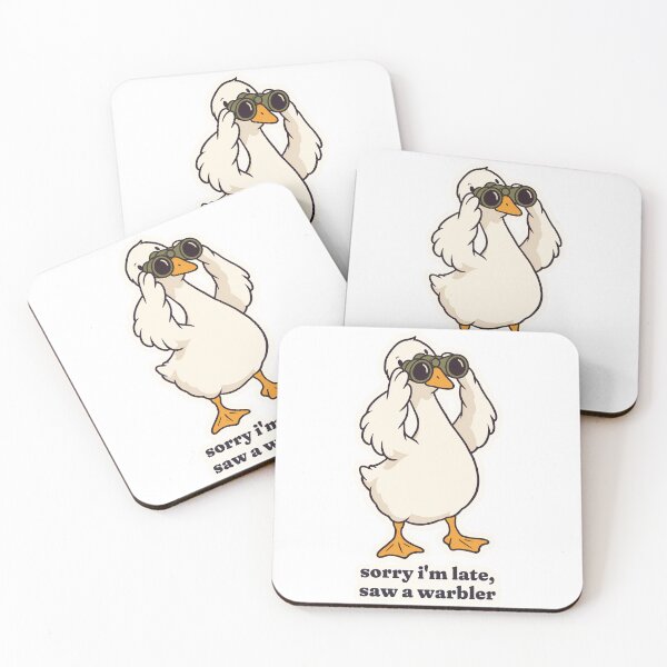 Item preview, Birdwatching Goose Sorry I'm Late Saw a Warbler designed and sold by OuqCreations.