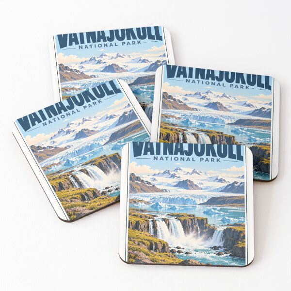 Item preview, Vatnajökull National Park Iceland Travel Souvenir designed and sold by NightGlyph.