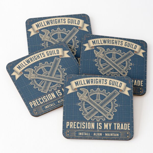 Item preview, Precision Is My Trade Skilled Trades Millwright Badge designed and sold by BoosterShop.