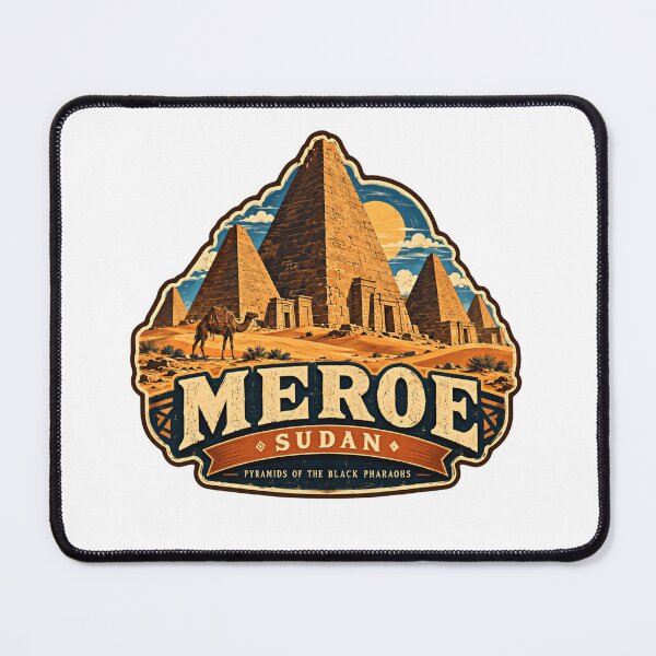 Item preview, Meroe Sudan Pyramids Of The Black Pharaohs Ancient History Traveler designed and sold by RetroMini2026.