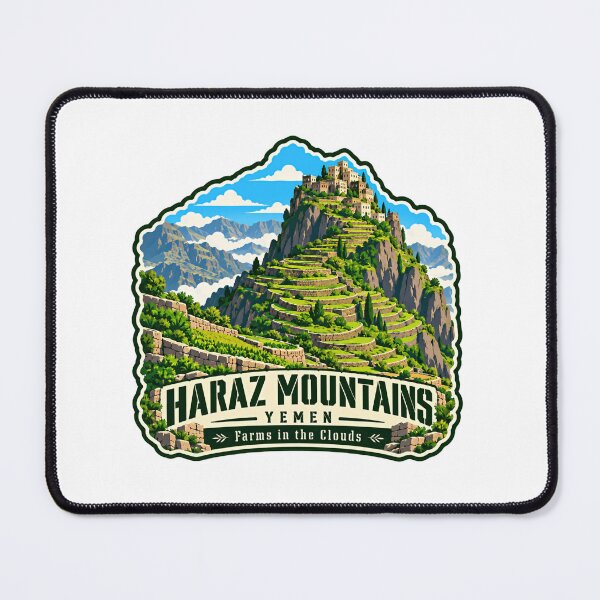 Item preview, Haraz Mountains Yemen Farms In The Clouds Travel Destination designed and sold by Simsimah26Parks.