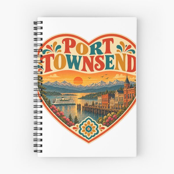 Item preview, Vintage Port Townsend Heart - Retro USA Travel Souvenir designed and sold by VisualArtsOasis.