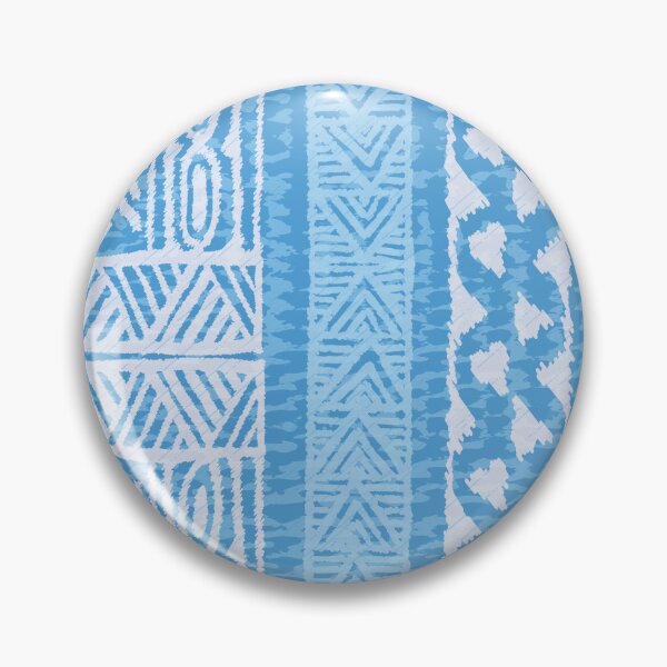 Item preview, Kapa cloth inspired IKAT rustic bold colorful boho hand-drawn geometric pattern designed and sold by Goddessart.