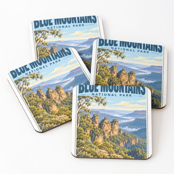 Item preview, Blue Mountains National Park Australia Travel Souvenir designed and sold by NightGlyph.