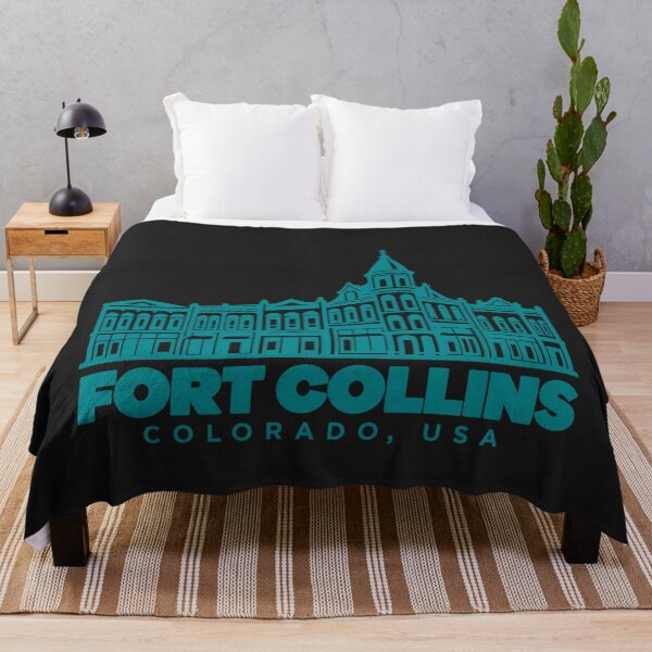 Item preview, Fort Collins Colorado USA Line Art Landmark Poster designed and sold by CMYKStudio.