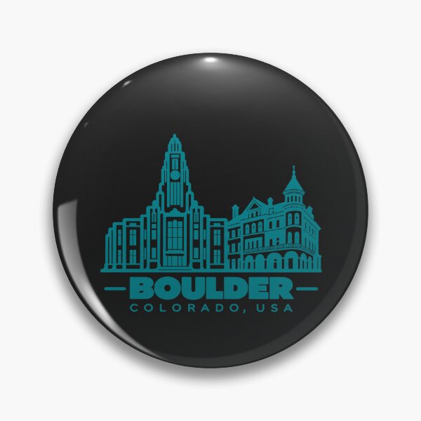 Item preview, Boulder Colorado USA Line Art Landmark Poster designed and sold by CMYKStudio.