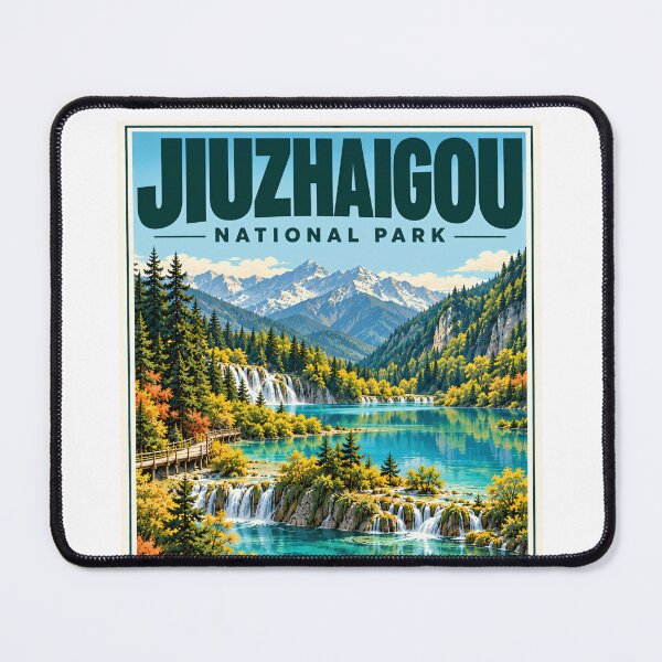 Item preview, Jiuzhaigou National Park China Travel Destination Souvenir designed and sold by NightGlyph.