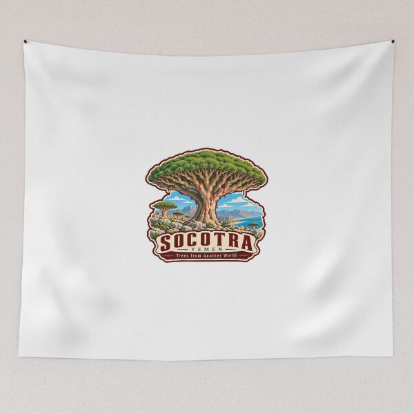 Item preview, Socotra Yemen Trees From Another World Unique Island Travel Nature Explorer designed and sold by JonesFlora2025.