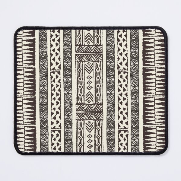 Item preview, Kapa cloth inspired IKAT rustic bold colorful boho hand-drawn geometric pattern designed and sold by Goddessart.