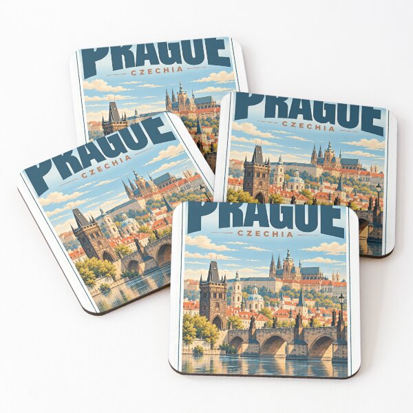 Item preview, Prague Czechia City Travel Tourist Vacation Souvenir designed and sold by NightGlyph.