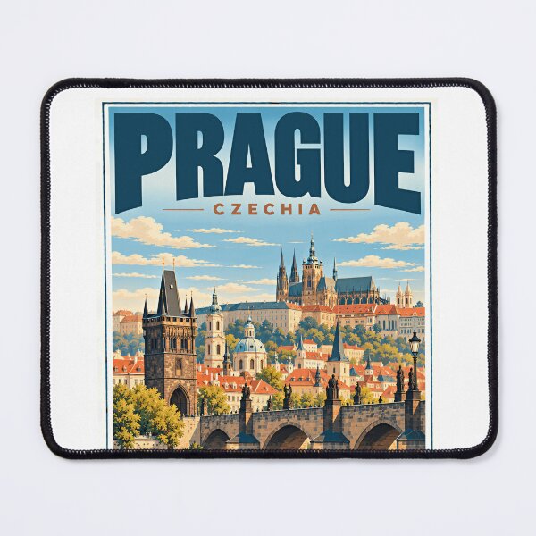 Item preview, Prague Czechia City Travel Tourist Vacation Souvenir designed and sold by NightGlyph.