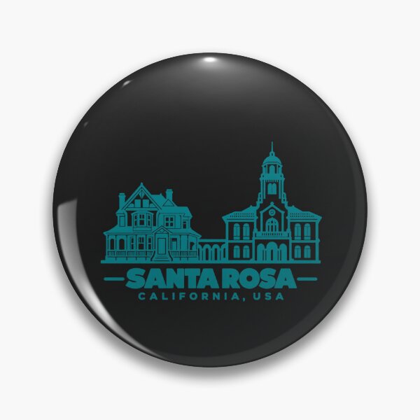Item preview, Santa Rosa California USA Line Art Landmark Poster designed and sold by CMYKStudio.