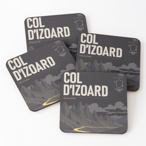 Item preview, Col d’Izoard Cycling Poster – French Alps | THE RIDE Dark designed and sold by gimbri.