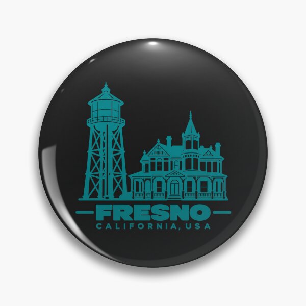 Item preview, Fresno California USA Line Art Landmark Poster designed and sold by CMYKStudio.