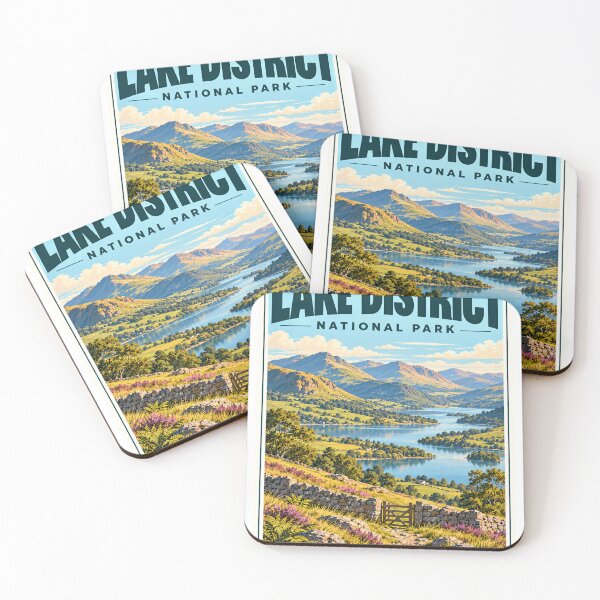 Item preview, Lake District National Park England Travel Tourist Hiking Landscape designed and sold by NightGlyph.