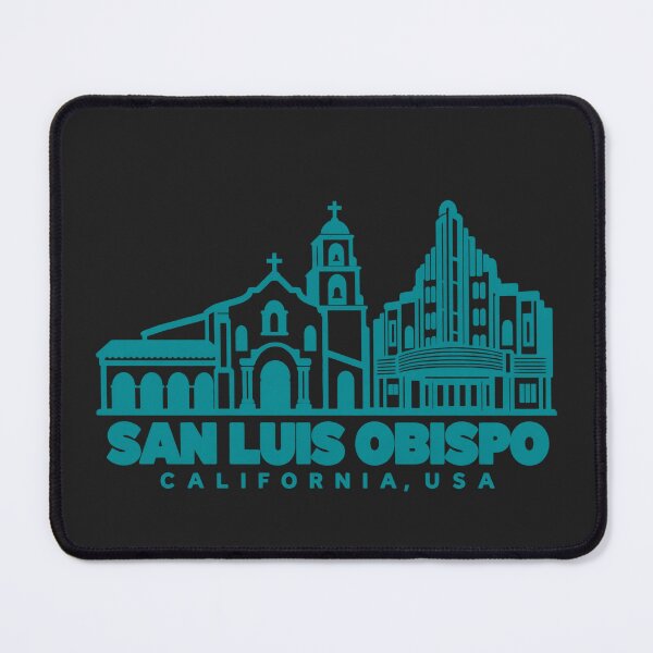 Item preview, San Luis Obispo California USA Line Art Landmark Poster designed and sold by CMYKStudio.