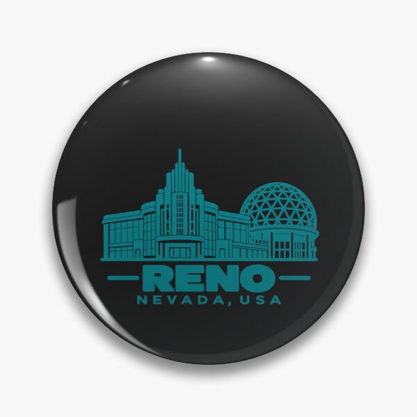 Artikelvorschau, Reno Nevada USA – Wahrzeichen-Poster (Linienzeichnung) entworfen und verkauft von CMYKStudio.
