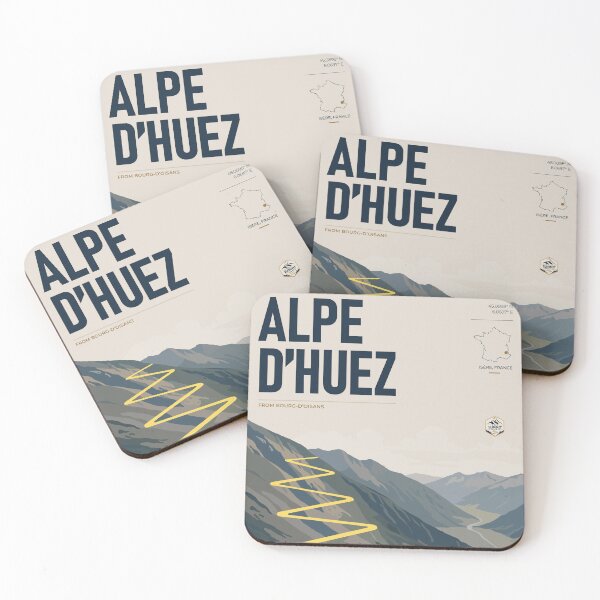 Item preview, Alpe d’Huez Cycling Poster – French Alps | THE RIDE Light designed and sold by gimbri.
