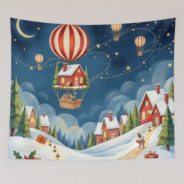 Item preview, The Skyborne Christmas Village designed and sold by Dream Bloom Gallery.