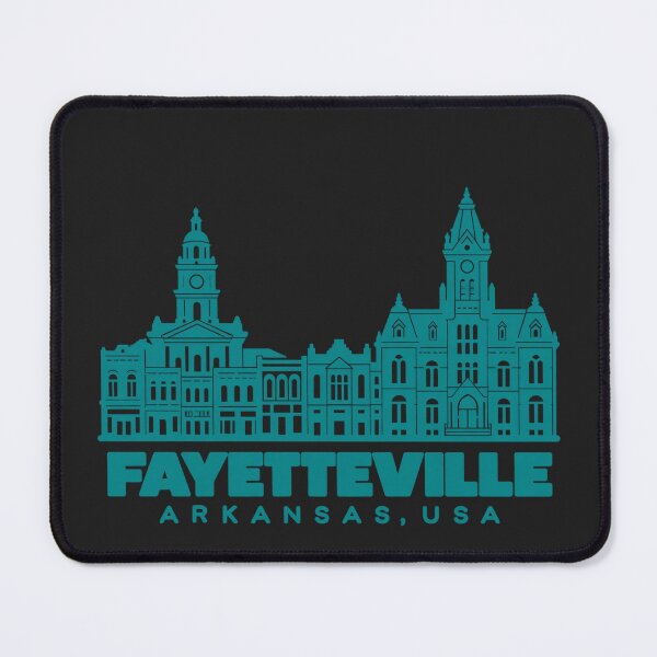 Item preview, Fayetteville Arkansas USA Line Art Landmark Poster designed and sold by CMYKStudio.